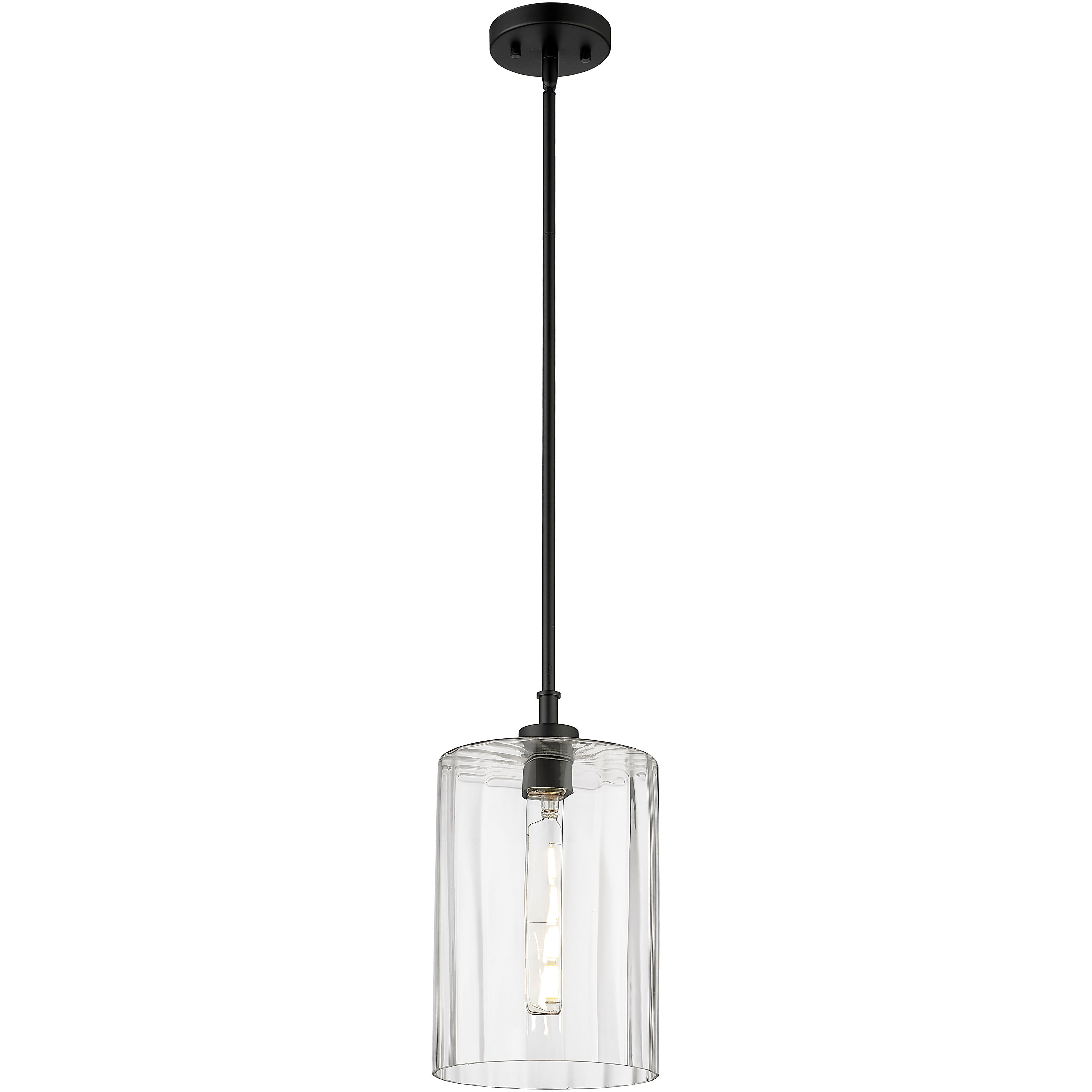 Chastine 1 Light 8 inch Matte Black Pendant Ceiling Light